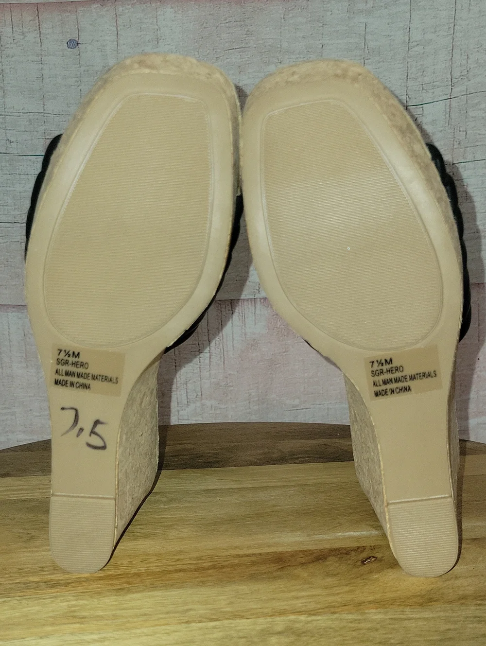 Sugar Black Cork Wedges